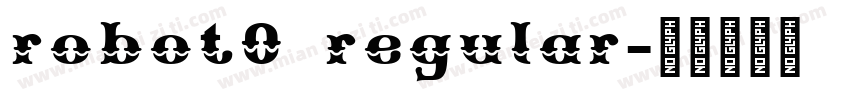 robot0 regular字体转换